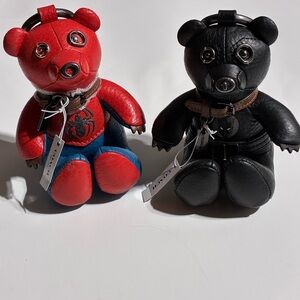 Coach Red and Black Stuffed Bears